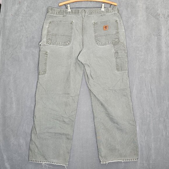 Carhartt B11 MOS Dungaree Fit Work Pants Men’s 38"x30" Moss Green  A3-29 - Picture 4 of 7